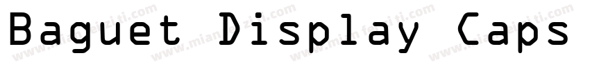 Baguet Display Caps SSi字体转换
